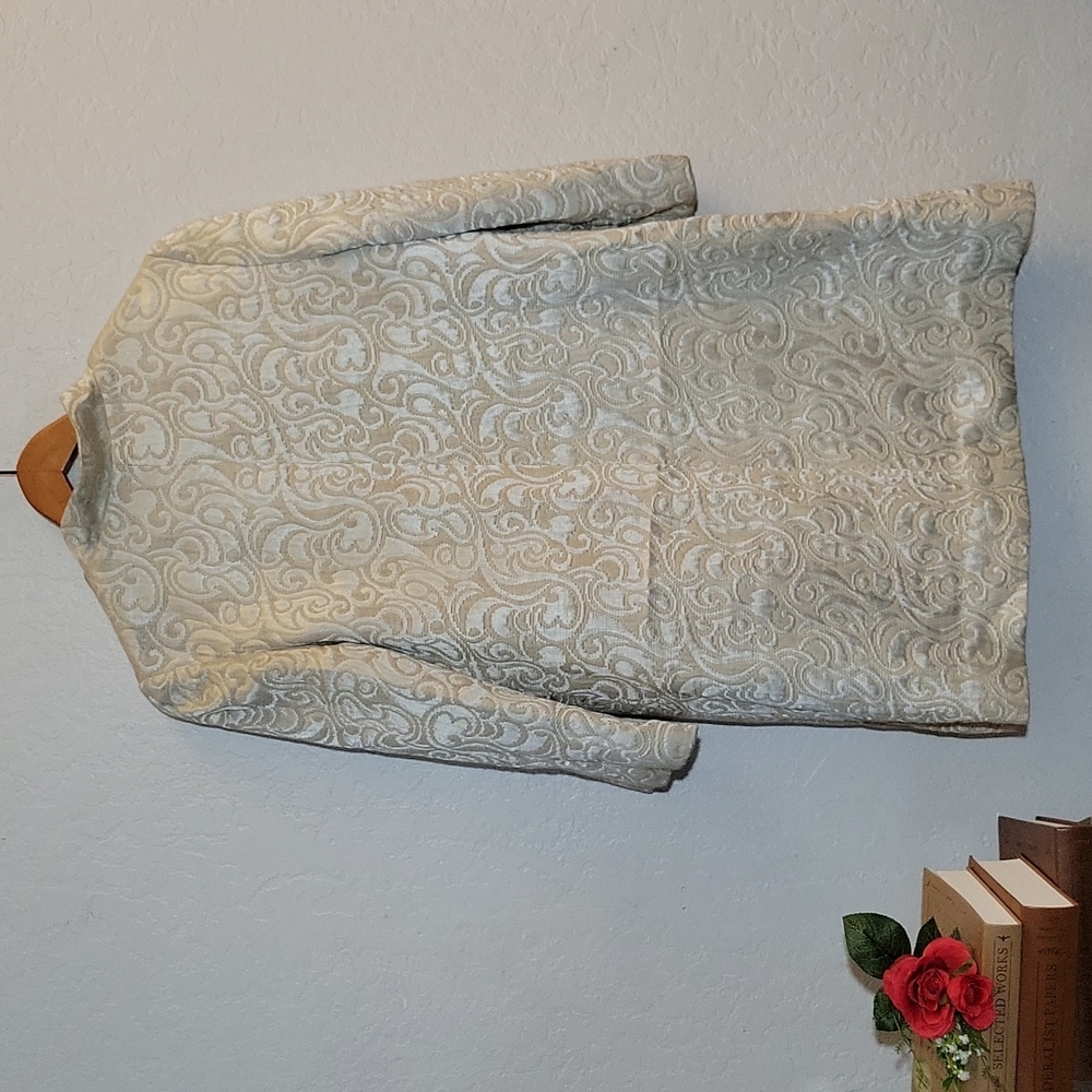 VINTAGE Handmade Quilted Oversize Dress Coat S - Picture 10 of 10